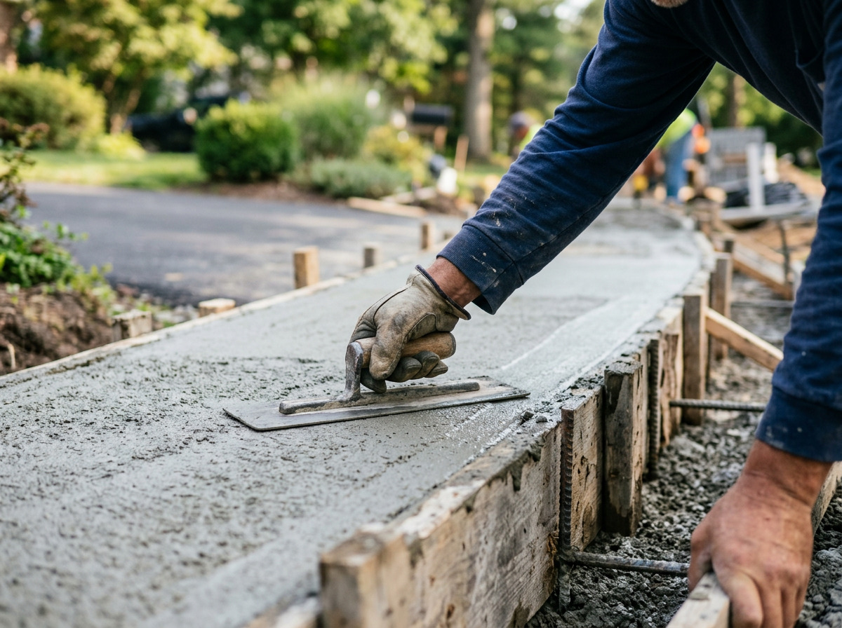 Cement and concrete work